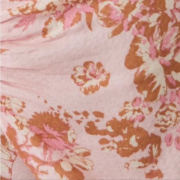 FREE PEOPLE | Hilary Printed Top in Pink Combo - Picture 4 of 5